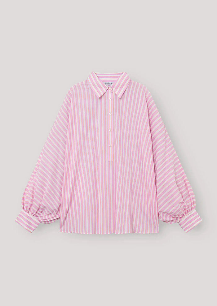 SOSUE Antonia Polo Stripes Pink