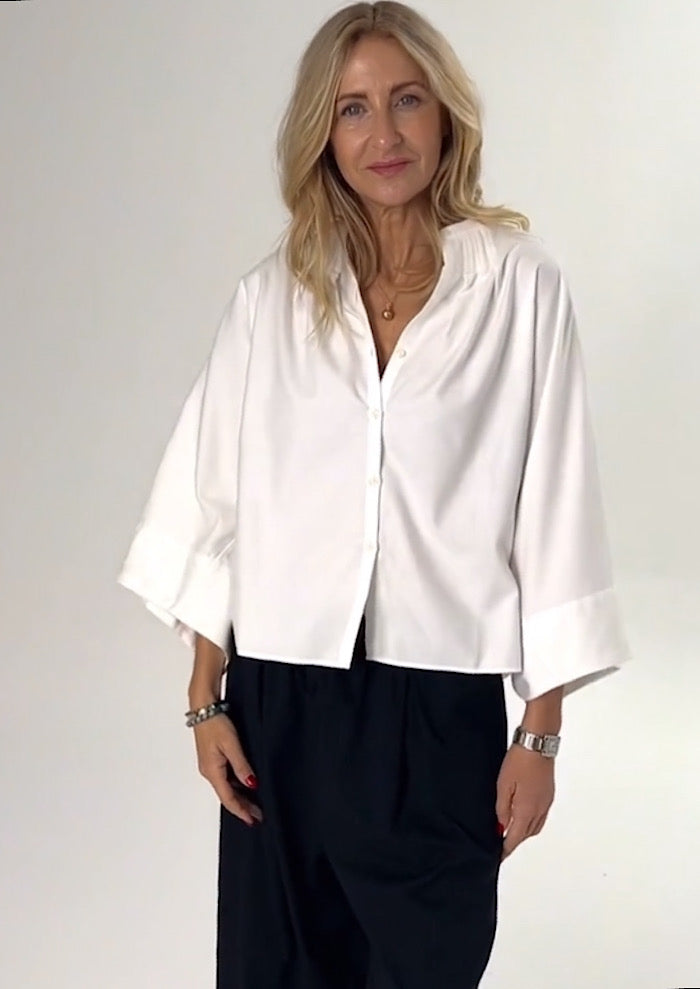 SOSUE Flanell Cape White