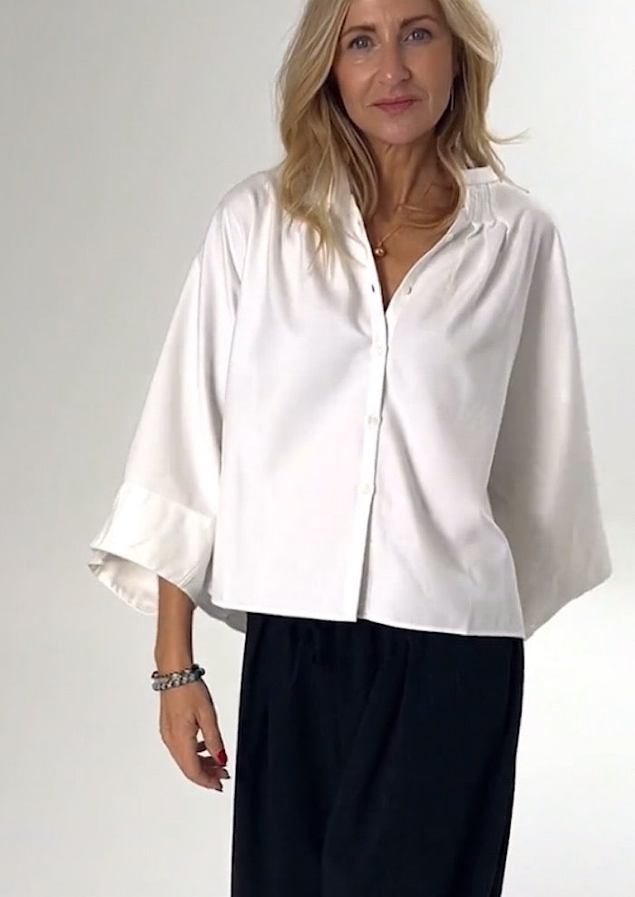SOSUE Flanell Cape White