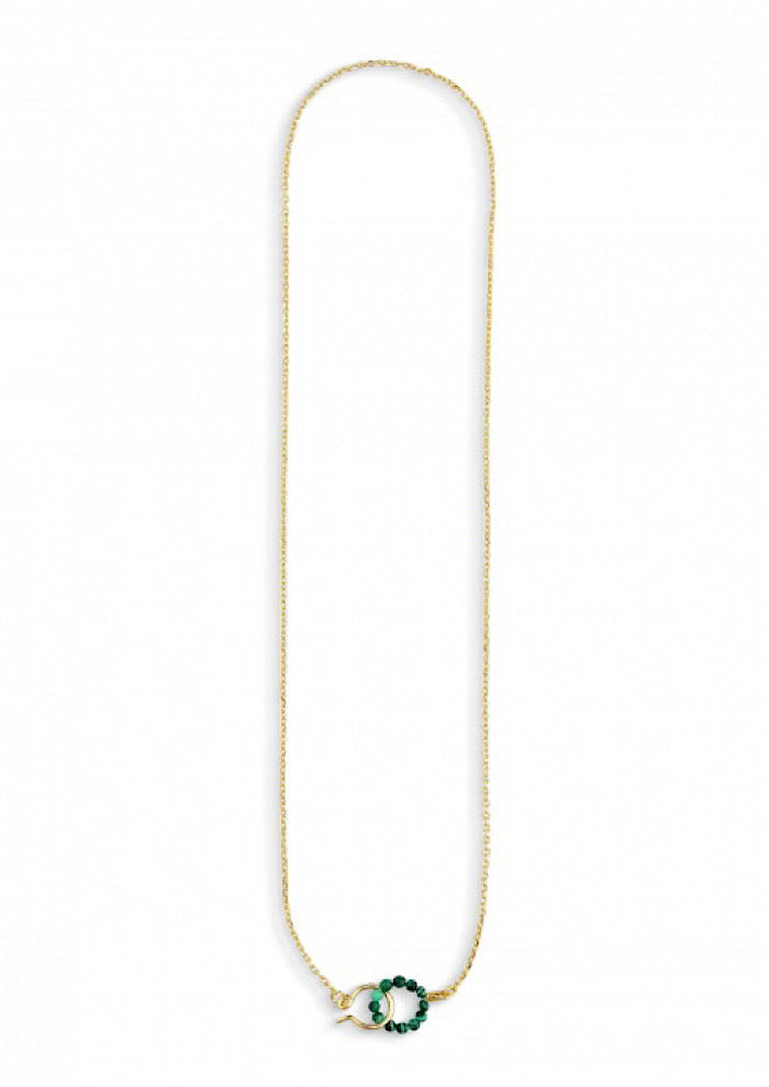 JANE KOENIG Bermuda Malachite Necklace